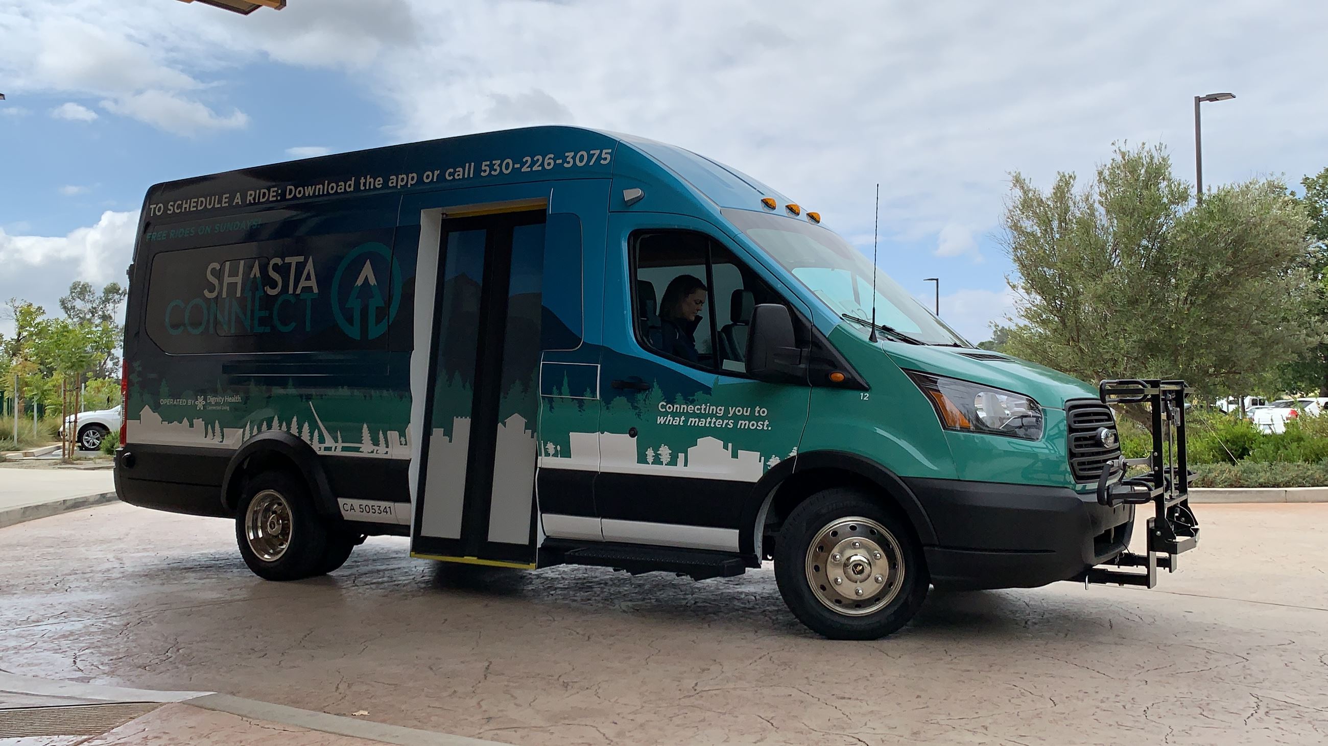 ShastaConnect Ford Transit vehicle