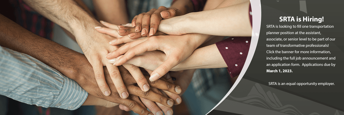 SRTA is looking to fill one transportation planner position.